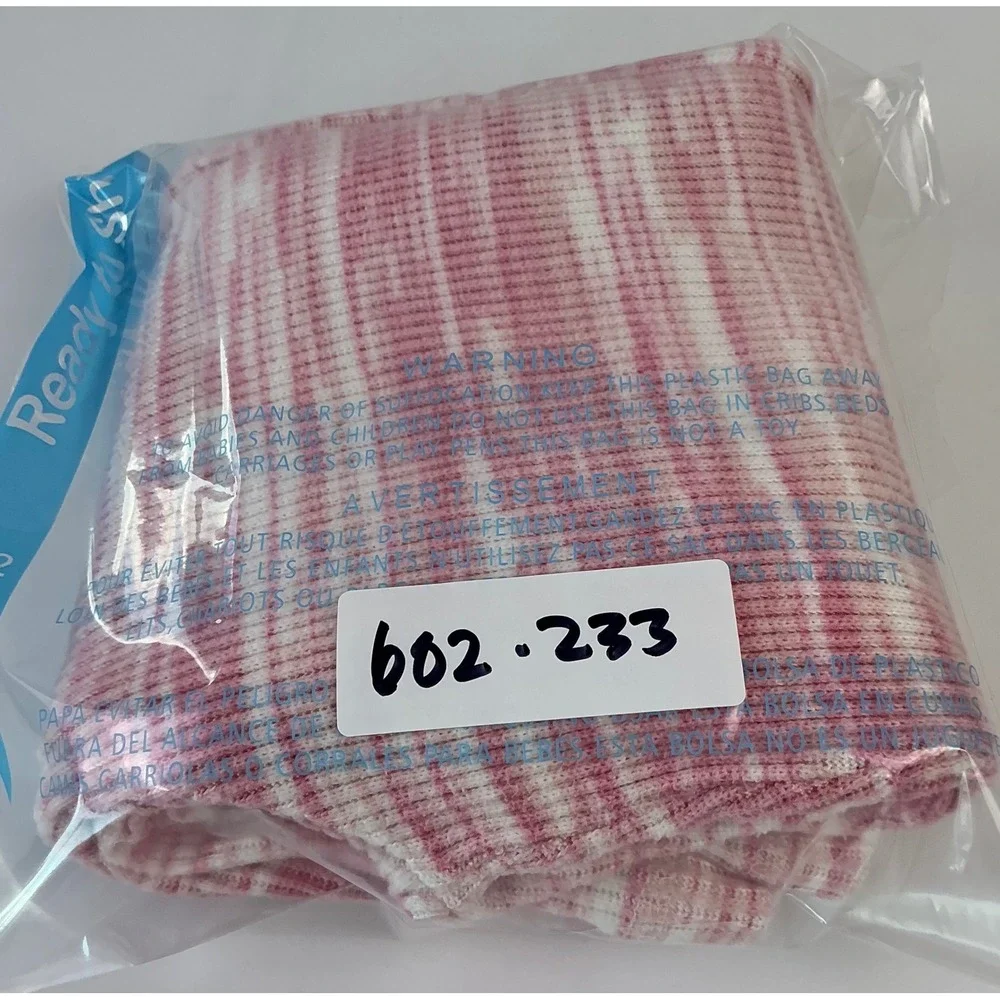 OshKosh‎ B'gosh Girls Pink White Tie Dye Ribbed Flare Pants Size 14